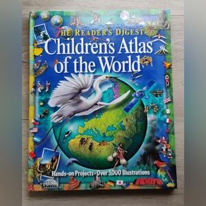 Vintage Children's Atlas Hardcover Book By The Readers Digest Copyright 2000